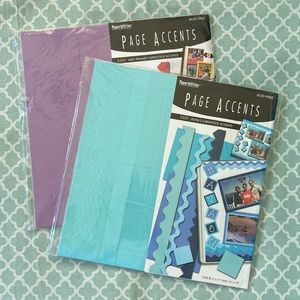 Scrapbooking Page Accents Blue & Primary